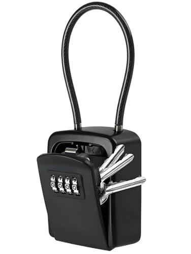HACHIFUKU キーボックス ダイヤル式 小型