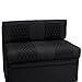 Qualitex Gravitas RV Dinette, Bed with Storage, Ultimate Leather, Black