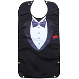 UKCOCO Babero Para Personas Mayores Lavable Babero De Cocina Para Adultos Protector De Ropa Para Comer Casa