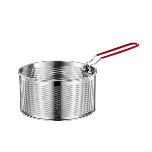 Passoire à vapeur multifonction pour pâtes et légumes pour la cuisson des ramen, pho, spaghetti, avec égouttement facile sur les casseroles, design en acier inoxydable lavable au lave-vaisselle (05)