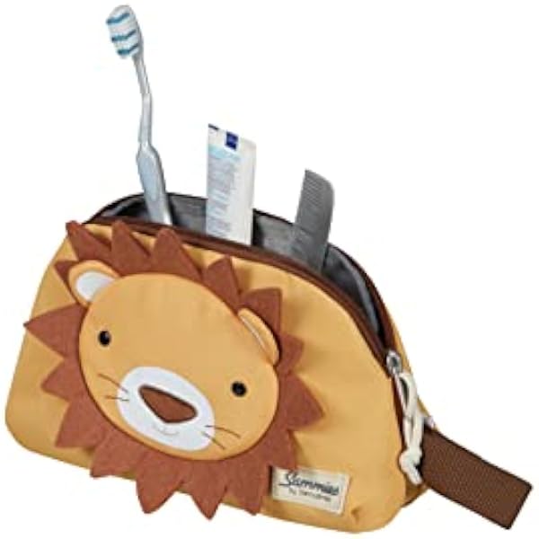 Samsonite Happy Sammies Eco - сумка для туалетных принадлежностей, 23,5 см, 2,5 л, желтая (Lion Lester)