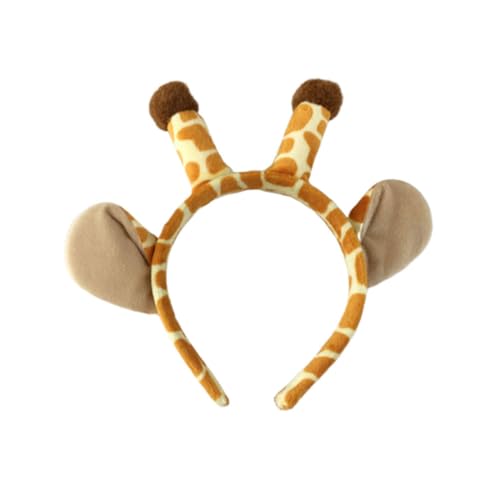 NULYLU 1個 ヘアフープ パーティードレスアップ帽子 鹿の角のヘッドバンド ヘッドバンドをドレスアップ 野生動物パーティーの好意 かわいいアクセサリー パーティー帽子 パフォーマンスヘア