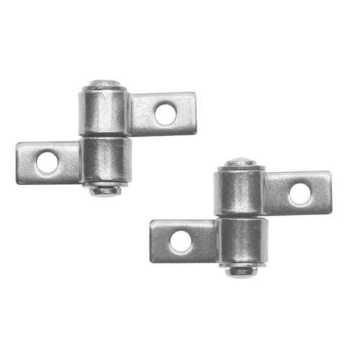 GWYAN 4 Pcs Stainless Steel 360 Degree Damping Hinge Torque Friction Type Positioning Hinges 360 Torque Hinge Shaft Suitable for Office Equipment, Laptops, Protective Covers, Control Panels, etc