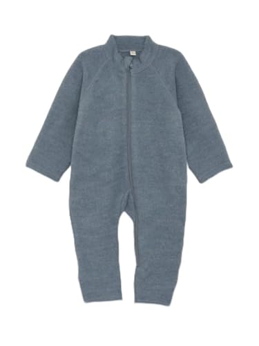 Combinaison en laine douce Celavi bleu taille 60 Stormy Weather