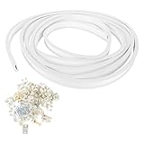 EXCEART Flexible Gardinenschiene Für Decke Biege-System Aus Hochwertigem Leise Vorhangführung Geeignet Für Fenstertypen Und Raumteiler Langlebiges Gardinenschienen