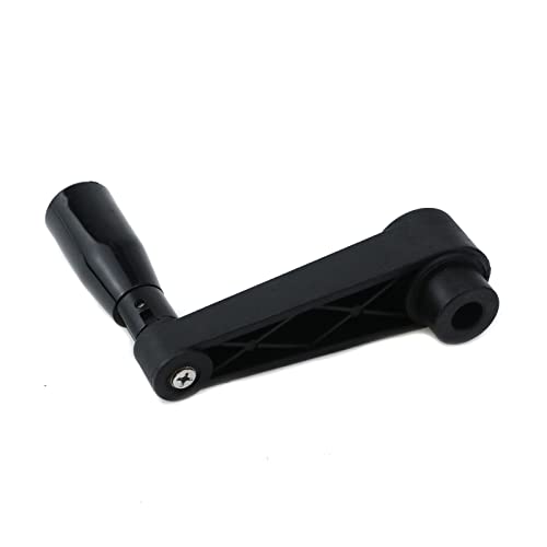 Image of 4.1-Inch Length Foldable Nylon Crank Handle Swivel Rocker Handle for Industrial Machine Tools or Other Equipments (Hole Diameter 10mm)