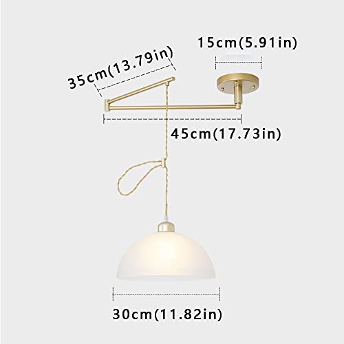 Suspension bras réglable E27 pour corriger un éclairage mal centré de table de salon - 3