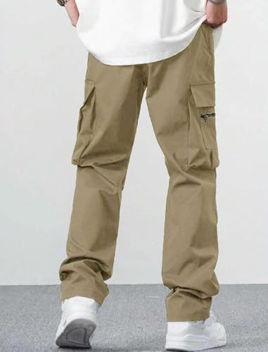 ZAFUL Men Cargo Pants Casual Workout Sweatpants Drawstring Outdoor Hiking Pants2