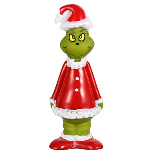 Dr. Seuss For Pets The Grinch Vinyl Dog Squeak Toy | 6 Inch Santa Grinch Squeaky Dog Toy From How Stole Christmas | Fun And Safe Plastic Dog Chew Toys For Small And Medium Dogs #TOP4