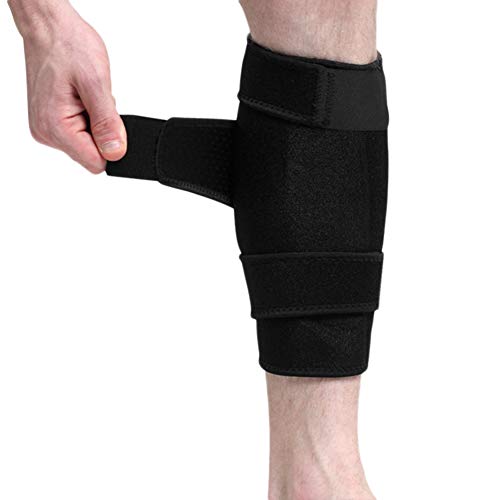 ITODA Beinschützer Atmungsaktiver Schienbeinschoner mit Klettverschluss Schwarz Schienbeinschützer für Erwachsene Jugendliche Dekompression Beinschutz Unterstützung für Kampfsport Training Volleyball