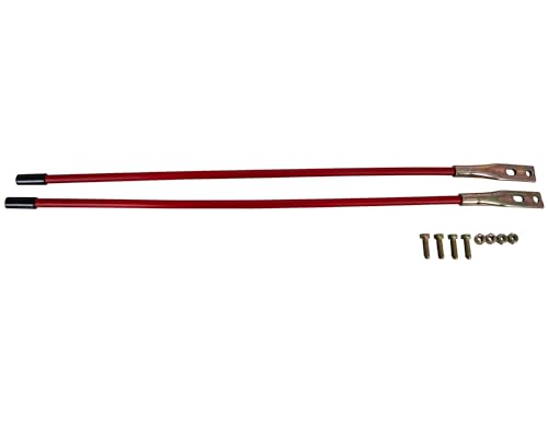 Buyers Products Company 27 in Red Blade Guides for Boss Snow Plows, High Visibility Replacement Kit...