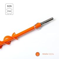 Weischer® SDS Max Adapter für Erdbohrer I für Bohrmaschine Bohrhammer Akkubohrmaschine Akkuschrauber Pfahlbohrer – Ansicht 3