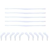 5sätze Teiliges Anti-rutsch Silikon Brillenband Mit Ohrhaken Für Junge Mädchen Rutschfeste Brillenhalterung Komfortable Und Sichere Halterung Für Sonnenbrillen Für Outdoor-aktivitäten in Weiß