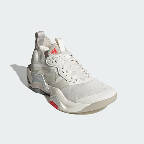 adidas Women's Chaussure de Training Rapidmove ADV 2, Chalk White/Alumina/Lucid Red, 39 1/3