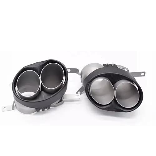 A6 用 Rs6 2016-2018 2013-2015 排気チップ カーボンファイバー テールパイプ ノズル カーボン排気マフラーエンドチップ 車のテール排気管(16-18)