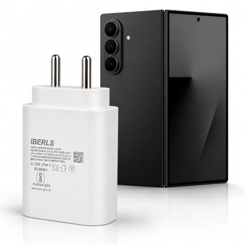 Image of 25W Pd 3A Type-C Super Fast Charging Adapter Compatible with Galaxy Z Fold 7 / Z Flip 7 / Z Flip 7 Fe /Z Fold 6 / Z Flip 6 /Tablet /Galaxy Watch- Charge Your Device with 25 Watt USB C Fast Charger- White