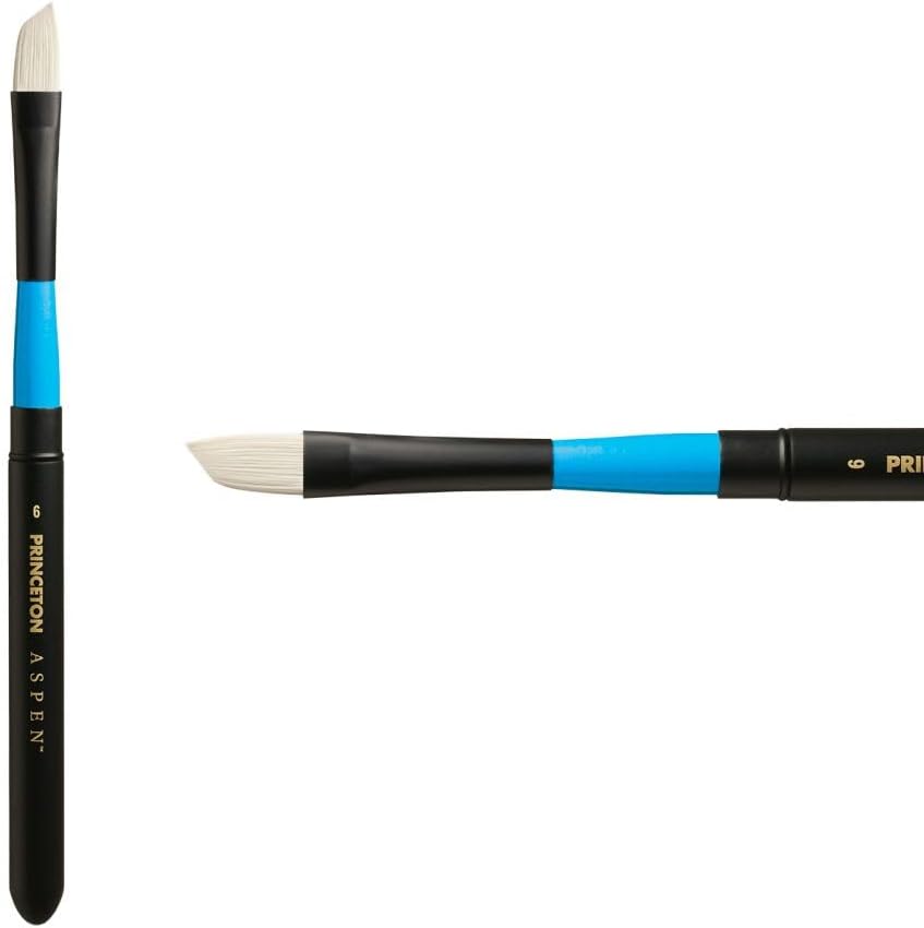 Princeton Aspen Angle Bright Travel Brush, Synthetic, Size 6, 1 Count