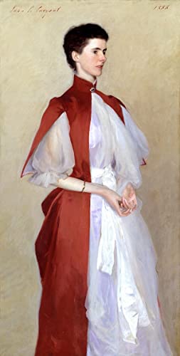 Portrait de Mme Robert Harrison par John Singer Sargent, impression sur toile salon 60x90cm