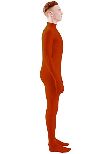 Image of Ensnovo Mens Mock Neck Full Body Unitard Spandex Zentai Suits Costumes