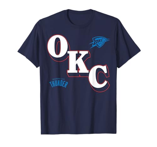 NBA - Oklahoma City Thunder Angled Logo T-Shirt