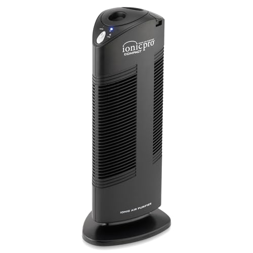Ionic Pro Compact Air Purifier Tower, Never Replace Filters, Quiet