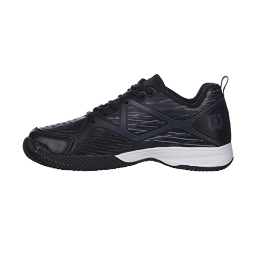 Tênis Wilson Mod. Slice 2 Clay Court Esportivo Preto Branco Basquete Corrida Dia a Dia Esportes (40)