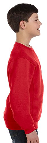 Russell Athletic Boys Dri-Power Fleece Hoodies and Sweatshirts Athletic Sweatshirts, Sweatshirt - Red, Large US4