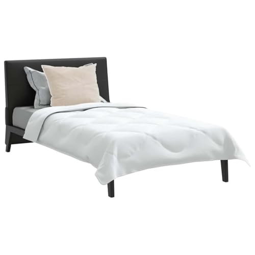Parure de lit en microfibre blanche 220x135 cm avec housse de couette - 4