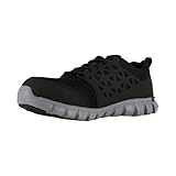 Reebok Work RB041 Women's Sublite Cushion Work Alloy Safety Toe, 8.5 Black