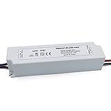 Transformador LED 12V LED Driver, Transformador 220V a 12V, Fuente de Alimentación de Voltaje Constante de Impermeable 0-60W: Solución ideal para sus luces de bajo voltaje de 12v en interiores, que se han utilizado ampliamente en luces debajo del gabinete, luces de tiras de LED, pantalla LED, módulo LED, luces de cubierta interior, bombillas LED G4 / MR16 / MR11.