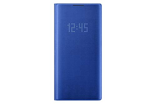 SAMSUNG Galaxy Note10+ Case, LED Wallet Cover - Blue (US Version with Warranty)