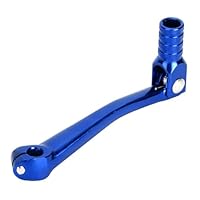 BOROCO Schalthebel Motorrad, CNC-Aluminium-Klappzahnradhebel-Hebel-Hebel (150x65mm, Blau)