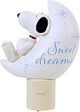 Roman Giftware Inc., Night Light Collection, 4.25' H Snoopy Moon Night Light,Religious, Inspirational, Durable (2x3x5)