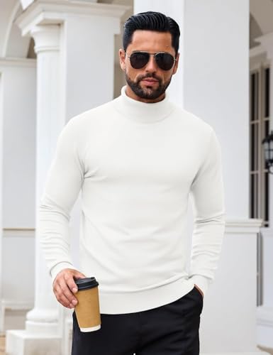 Image of DENIMHOLIC Cotton Turltle Neck Sweater for Man, high Neck Sweater Winter wear for Men Sweaters for Men Winter
