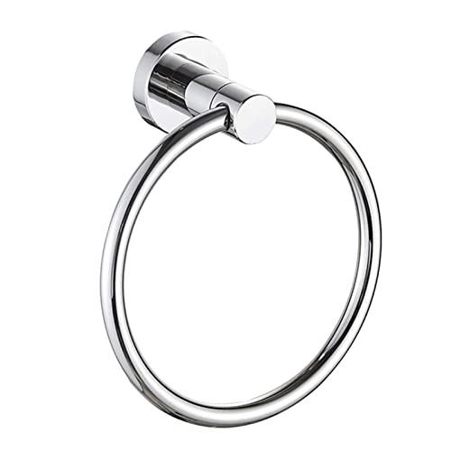 Porte-serviettes en acier inoxydable noir et argent pour un design de salle de bain épuré