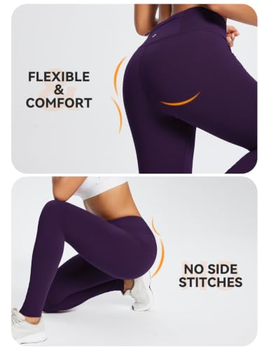 Image of baleaf Women's Fleece Lined Leggings Thermal Warm Winter Tights | 25 inch /27 inch, Water Resistant, Pockets, Running, Hiking, Yoga, Skiing, Travel, for Cold Weather, Leggings for Women