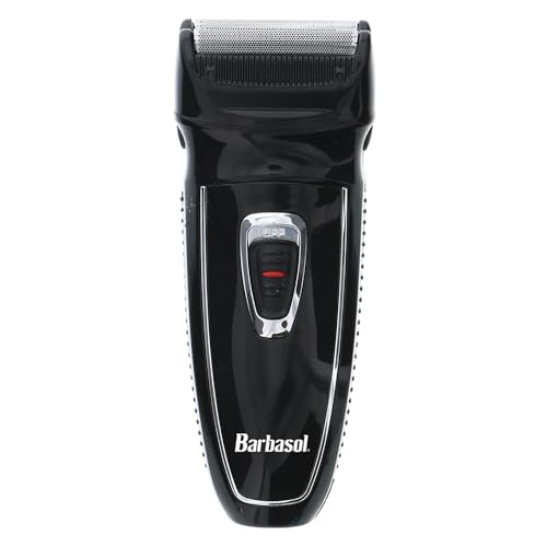 Barbasol Rechargeable Electric Foil Shaver with Stainless Steel Blades and Pop Up Trimmer