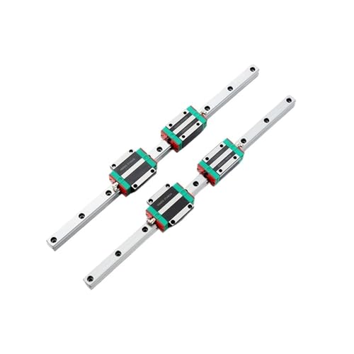Linear Rail, Linear Sliding Gide 2pc HGW20CC Linear Guide Rail +4pc Slide Block HGW20CC(650mm)