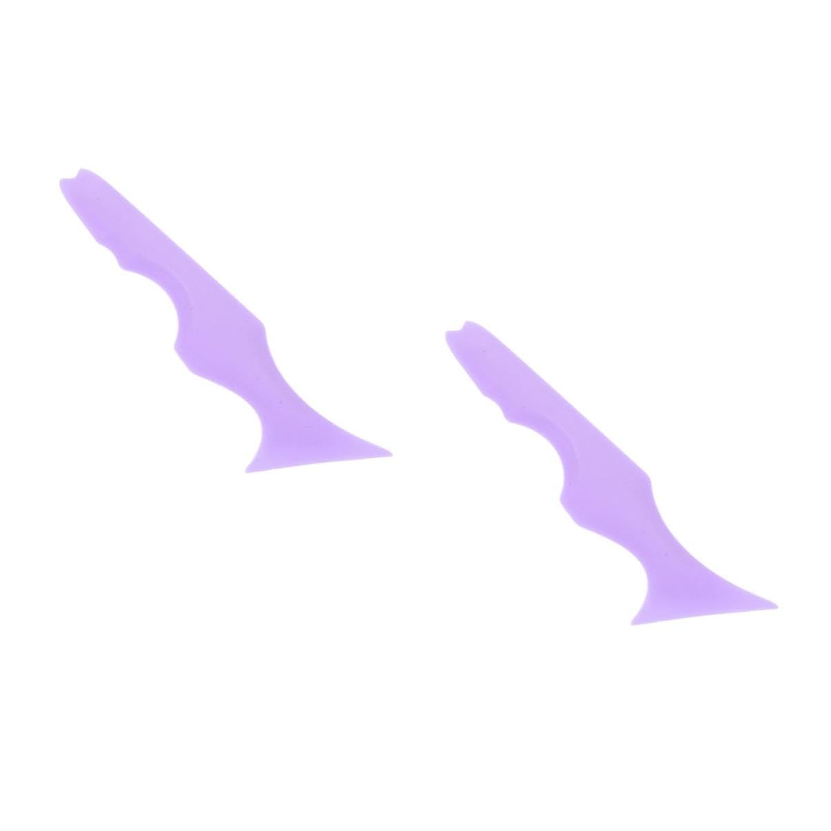 SOESFOUFU 2pcs Lipstick Makeup Tool Silicone Eyeliner Aid Multipurpose Makeup Applicator Eyeliner Stencils Perfect Present