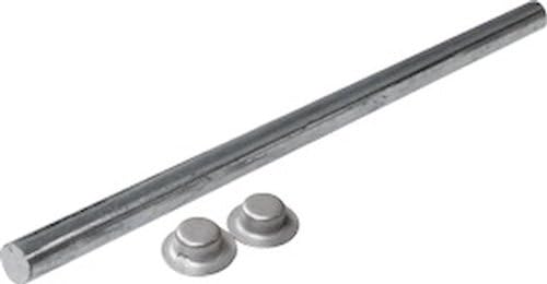 SeaSense Roller Shaft (0.625 - Inch X 13-0.5- Inch), Silver