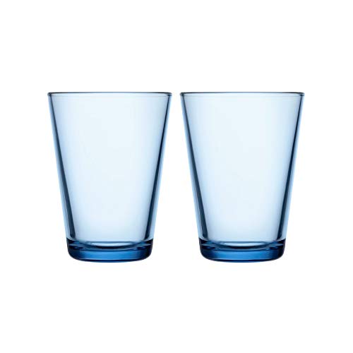 Iittala 1025688 Kartio 2-er Set Gläser 40cl, Aqua, Glas