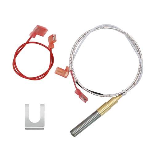 Ganivsor 100112328 Thermopile Assembly 21\" for Reliance, Whirlpool, A.O.Smith, Kenmore, State, American Water Heater, Compatible with Gas Water Heater, 750 Millivolt Thermopile Replacement Kit