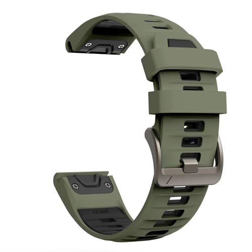 [�����ȓX] �ɓK����Garmin Fenix 8 E 7 X 6 6 X Pro 5 X 5 Plus�x���gForerunner 955 965 970 Tactix 8�u���X���b�g2226 mm�������V���J�Q���x���g(Army green black,