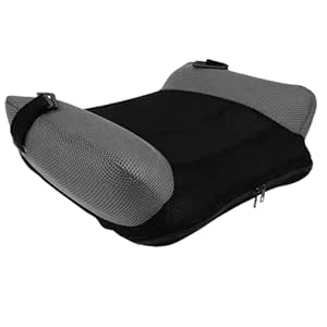 Aufblasbarer Kindersitz tragbarer rückenlehnenloser Kindersitz mit Gurt und Tragetasche atmungsaktives Sitzkissen für Reisen und Outdoor-Aktivitäten