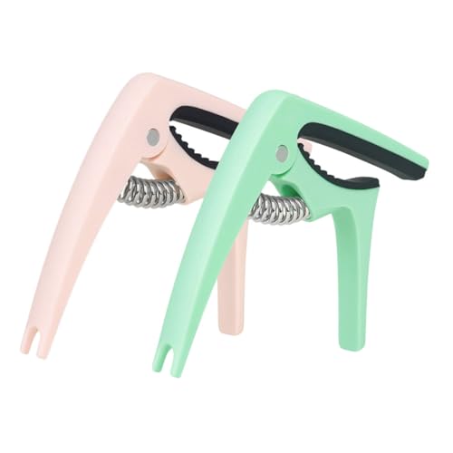 HEMOTON Guitar Tone Modified Clip 2pcs Professional Guitar Capo Portable Capo for Music Teachers Professionals Beginners