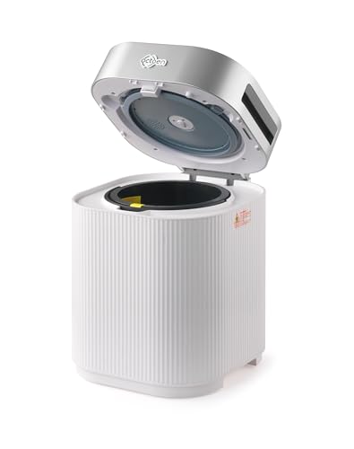 3L Electric Kitchen Composter w/ 2 Free Filters, 3 Modes w/Auto Cleaning UV-C Light Sanitizer, Rapid Conversion Within 2-8 Hours. Indoor/Outdoor, Turn Food Waste to Fertilizer for Garden, by OCTOEN