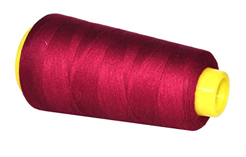 Mandala Crafts Mercerized Cotton Thread For Sewing Machine Hand Sewing In 5 Assorted Colors - 50Wt Cotton Cone Sewing Thread – 6000 Yds 50S/2 Machine Quilting Thread Cotton Embroidery Thread Combo 5 #TOP2