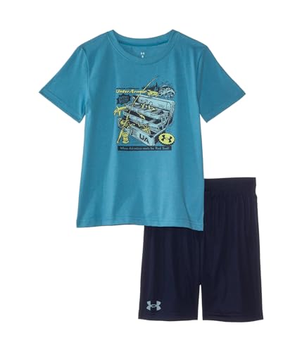 Image of Under Armour Boys' 2-Piece Short Sleeve T-Shirt and Shorts Set, Outdoor Collection