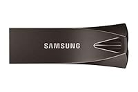 Samsung Bar Plus USB Drive, Titan Gray, Metallic Chassis, 64GB USB3.1, Transfer Speed up to 400MB/s, 5 Years Warranty
