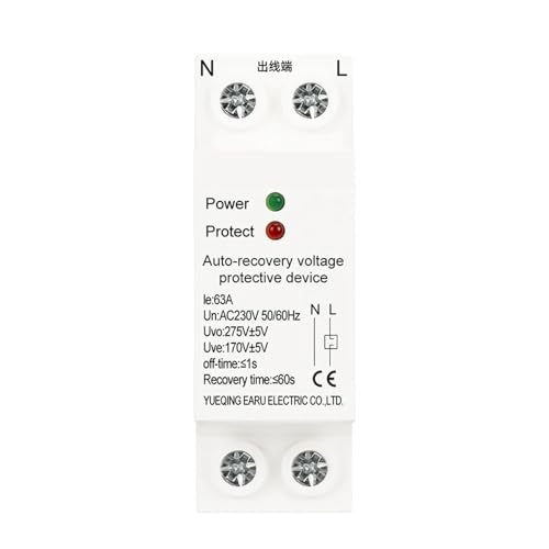 Relais de protection 1P+N 40A 230V à reconnexion automatique